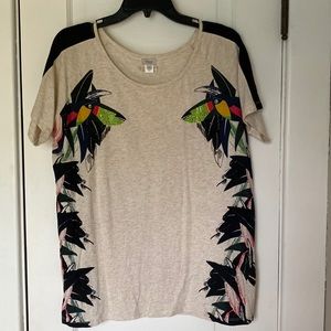 Hoss T-Shirt With Tropical Design and Tucans